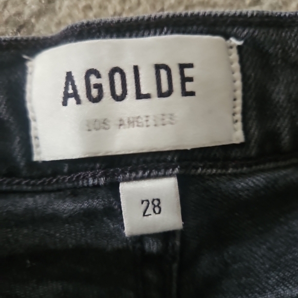 Agolde Womens Faded Black Nico High Rise Slim in Spirit 28 - Picture 10 of 14